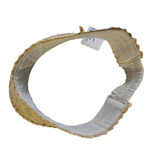 Jodi Melissa Straw Sun Visor Hat With Adjustable Band - Picture 4 of 8